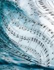 Sheet Music Notebook: 8.5 x 11 in, 12 Staves on 250 Pages, Ocean Wave Theme By Golding Notebooks Cover Image