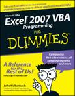 Excel 2007 VBA Programming for Dummies By John Walkenbach, Jan Karel Pieterse (Revised by) Cover Image