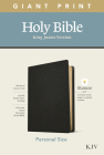 KJV Personal Size Giant Print Bible, Filament Enabled Edition (Genuine Leather, Black) Cover Image