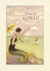 Vintage Lined Notebook Greetings from Hawaii, Mermaid Cover Image
