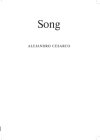 Alejandro Cesarco: Song By Alejandro Cesarco (Editor) Cover Image