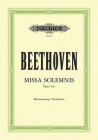 Missa Solemnis in D Op. 123 (Vocal Score) (Edition Peters) By Ludwig Van Beethoven (Composer), Kurt Soldan (Composer) Cover Image