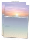 Stationary Paper: Underwater Beach Sunset: Ocean Themed Scenic Letterhead Paper, Set of 25 Sheets for Writing, Copying, Crafting, Party, By Very Stationary Paper Cover Image