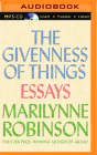 The Givenness of Things: Essays Cover Image