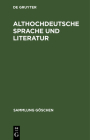 Althochdeutsche Sprache und Literatur Cover Image