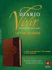 Biblia de Estudio del Diario Vivir Ntv, Letra Grande, Tutone Cover Image