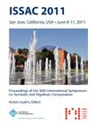 ISSAC 2011 Proceedings of the 36th International Symposium on Symbolic and Algebraic Computation By Issac 11 Conference Committee Cover Image