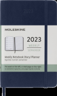 Moleskine 2023 Weekly Notebook Planner, 12M, Pocket, Sapphire Blue, Soft Cover (3.5 x 5.5) By Moleskine Cover Image