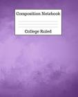 Composition Notebook College Ruled: 100 Pages - 7.5 x 9.25 Inches - Paperback - Lilac Design Cover Image