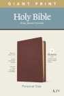 KJV Personal Size Giant Print Bible, Filament Enabled Edition (Genuine Leather, Burgundy) By Tyndale (Created by) Cover Image