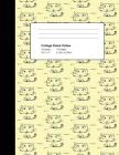 College Ruled Yellow: Composition Notebook Cats - 110 Pages (8.5