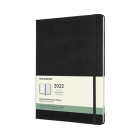 Moleskine 2022  Weekly Planner, 12M, Extra Large, Black, Hard Cover (7.5 x 10) By Moleskine Cover Image