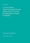 A Critical Edition of the Grammatical Treatise Tadkirat Jawami' Al-'Adawat by Muhammad B. Ahmad B. Mahmud By Arik Sadan Cover Image