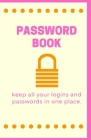 Password and username keeper (password book with alphabetical tabs): Password keeper, Gift for a holiday or birthday (110 Pages, 5.5 x 8.5) Cover Image
