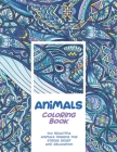 Animals - Coloring Book - 100 Beautiful Animals Designs for Stress Relief and Relaxation By Sara Colouring Books Cover Image