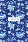 Logbook: Internet Address & Password Book. Silk Road Pattern Indian Ethnic Blue Online Organizer, A-Z PC Notebook for Websites, By Rocket Studio Books Cover Image