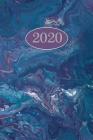 2020: Agenda semainier 2020 - Calendrier des semaines 2020 - Turquoise pointillé - Marbré By Gabi Siebenhuhner Cover Image