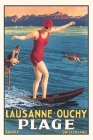 Vintage Journal Lausanne Travel Poster By Found Image Press (Producer) Cover Image