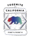 Yosemite California: National Park Notebook For Camping Hiking Fishing and Skiing Fans. 8.5 x 11 Inch Soft Cover Notepad With 120 Pages Of By Delsee Notebooks Cover Image