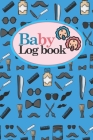Baby Logbook: Baby Activity Tracker, Baby Nursing Tracker, Baby Food Tracker, Babys Daily Logbook, Cute Barbershop Cover, 6 x 9 By Rogue Plus Publishing Cover Image
