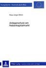 Anlegerschutz Am Nebenkapitalmarkt (Europaeische Hochschulschriften / European University Studie #213) Cover Image