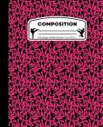 Composition: Karate Pink Marble Composition Notebook. Wide Ruled 7.5 x 9.25 in, 100 pages Martial Arts book for boys or girls, kids By Pattyjane Press Cover Image