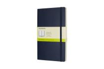 Moleskine Classic Notebook, Large, Plain, Sapphire Blue, Soft Cover (5 x 8.25) By Moleskine Cover Image