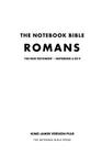 The Notebook Bible - New Testament - Volume 6 of 9 - Romans By Notebook Bible Press Cover Image