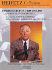 Passacaglia for Two Violins: For Violin and Piano Critical Urtext Edition Heifetz Collection By George Frederick Handel (Artist), Johan Halvorsen (Other), Jascha Heifetz (Editor) Cover Image
