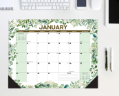 Eucalyptus & Succulents 2024 22 X 17 Large Monthly Deskpad By Willow Creek Press Cover Image