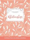 Adult Coloring Journal: Relationships (Sea Life Illustrations, Peach Poppies) Cover Image