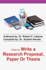 how to write a research proposal, paper or thesis Cover Image