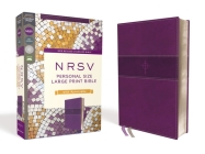 Nrsv, Personal Size Large Print Bible with Apocrypha, Leathersoft, Purple, Comfort Print By Zondervan Cover Image