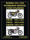 Honda 1971-1978 Workshop Manual 4-Cylinder Cb500, Cb550 & Cb550f Super Sport By Floyd Clymer (Created by), Velocepress (Producer) Cover Image