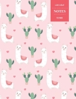 Wide Ruled Notes 110 Pages: Cactus Notebook for Kids, Teens and Students - Succulent Llama Pattern By Sketch Notebook Hinterland Cover Image