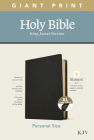 KJV Personal Size Giant Print Bible, Filament Enabled Edition (Genuine Leather, Black, Indexed) By Tyndale (Created by) Cover Image