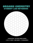Organic Chemistry Student Lab Notebook: Hexogonal Pattern Graph Paper Cover Image