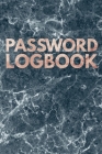 Password Logbook: Password Tracker Logbook - Dark Marble Notebook for Men, Women and Teens By Secret Publications Cover Image