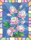 フラワーズ ステンドグラス 塗り絵: ストレ&# Cover Image