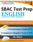 SBAC Test Prep: Grade 4 English Language Arts Literacy (ELA) Common Core Practice Book and Full-length Online Assessments: Smarter Bal By Lumos Learning Cover Image