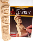Cowboy Study Stick Kit (Learn to Carve Faces with Harold Enlow): Learn to Carve a Cowboy Booklet & Cowboy Study Stick Cover Image