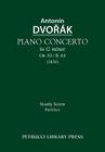 Piano Concerto, Op.33 / B.63: Study score By Antonin Dvorak, Jiri Berkovec (Editor), Karel Solc (Editor) Cover Image