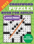 2023 Crossword Puzzles Book for Adults Large Print Cover Image