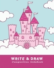 Primary Composition Notebook Red: Drawing and Handwriting Practice for Kindergarten K-2 - Dotted Midline - Red Cloud Castle Cover Image