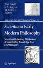 Scientia in Early Modern Philosophy: Seventeenth-Century Thinkers on Demonstrative Knowledge from First Principles (Studies in History and Philosophy of Science #24) Cover Image