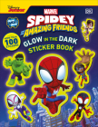 Marvel Spidey and His Amazing Friends Glow in the Dark Sticker Book: With More Than 100 Stickers By DK Cover Image