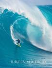 Surfer Notebook: 8.5 x 11 inch, wide ruled composition book, surf composition notebook, 150 pages By Inspiration Notebooks Cover Image