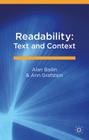 Readability: Text and Context By Alan Bailin, Ann Grafstein Cover Image