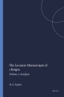 The Lucianic Manuscripts of 1 Reigns: Volume 2: Analysis (Harvard Semitic Monographs #51) By Bernard A. Taylor Cover Image