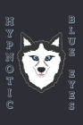 Eikland - Notes: Pet Dog Husky Hypnotic Blue Eyes - Notebook 6x9 checkered Cover Image